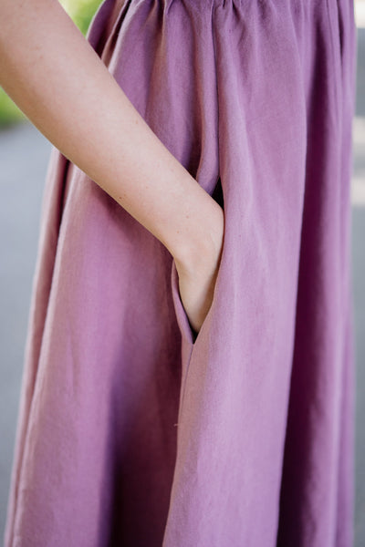 Butterfly Sleeve Dress, Short Sleeves#color_phlox-purple