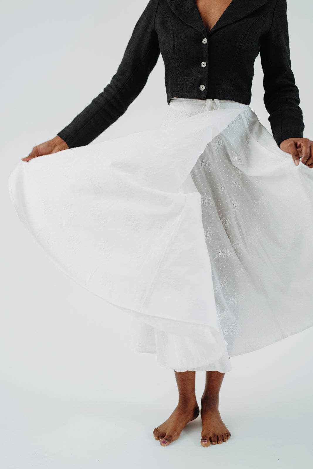 Petticoat Skirt, Wrap, Embroidery