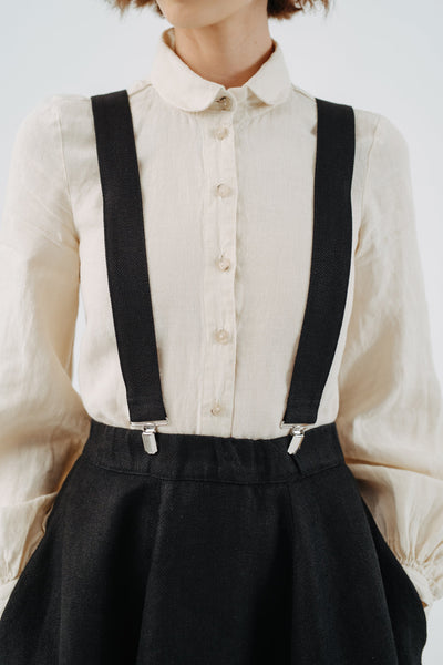 Suspenders, Linen#color_black-herringbone