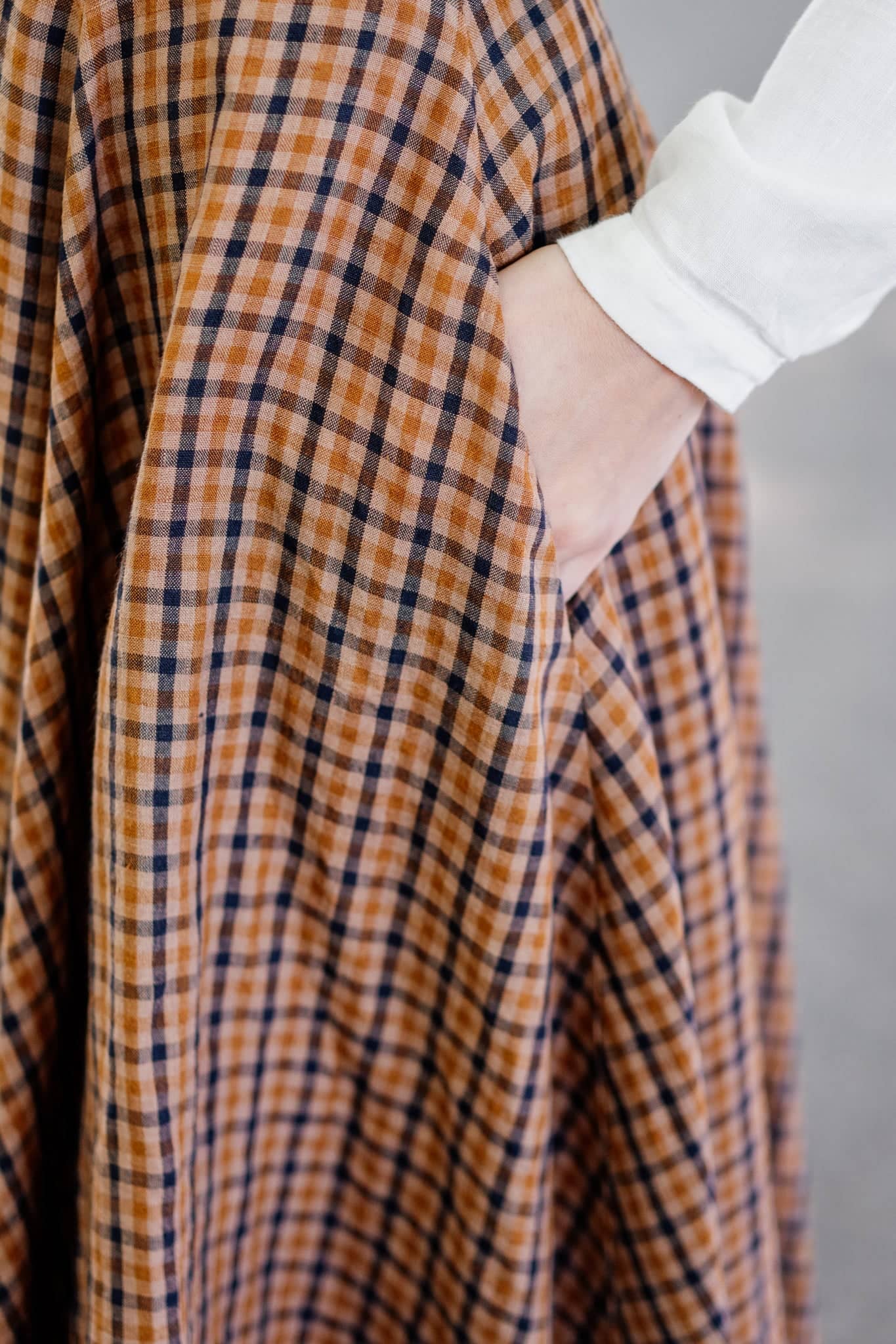 Classic Skirt, Brown Tartan#color_brown-tartan