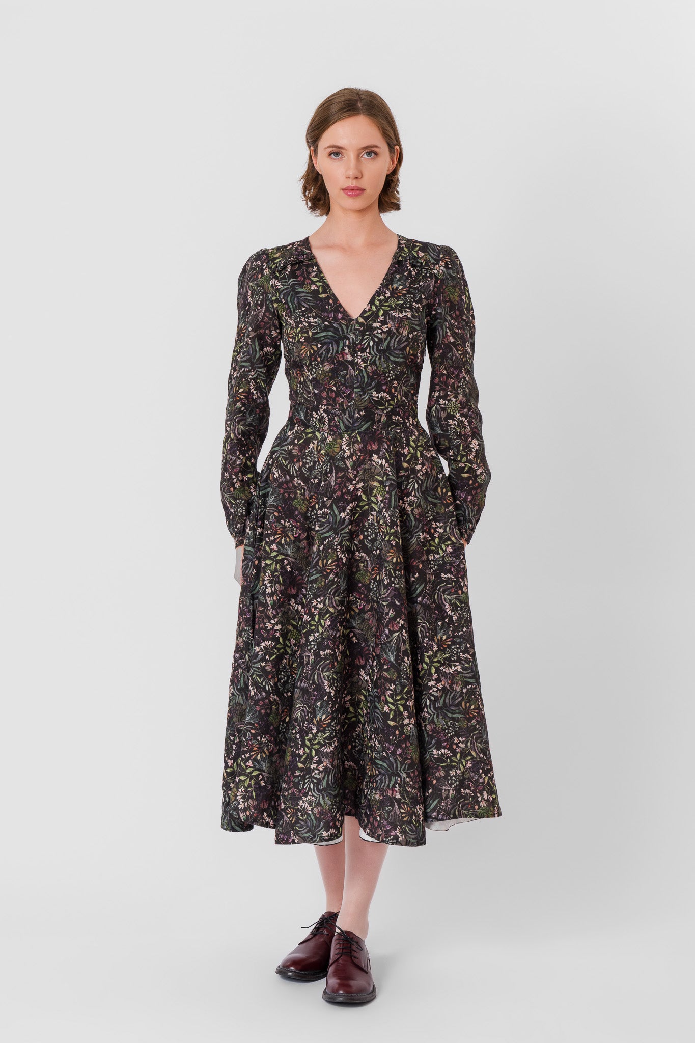 Bridget Dress, Long Sleeve, Venice Floral