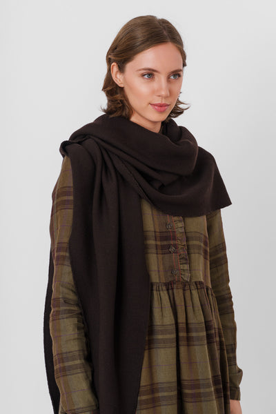 Elaine Scarf, Wool, Espresso Brown#color_espresso-brown