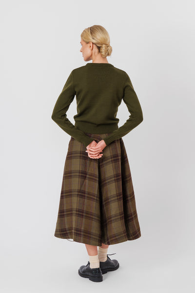 Elaine Pullover, Wool, Moss Green#color_moss-green