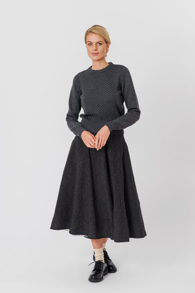 Elaine Pullover, Wool, Charcoal Grey#color_charcoal-grey