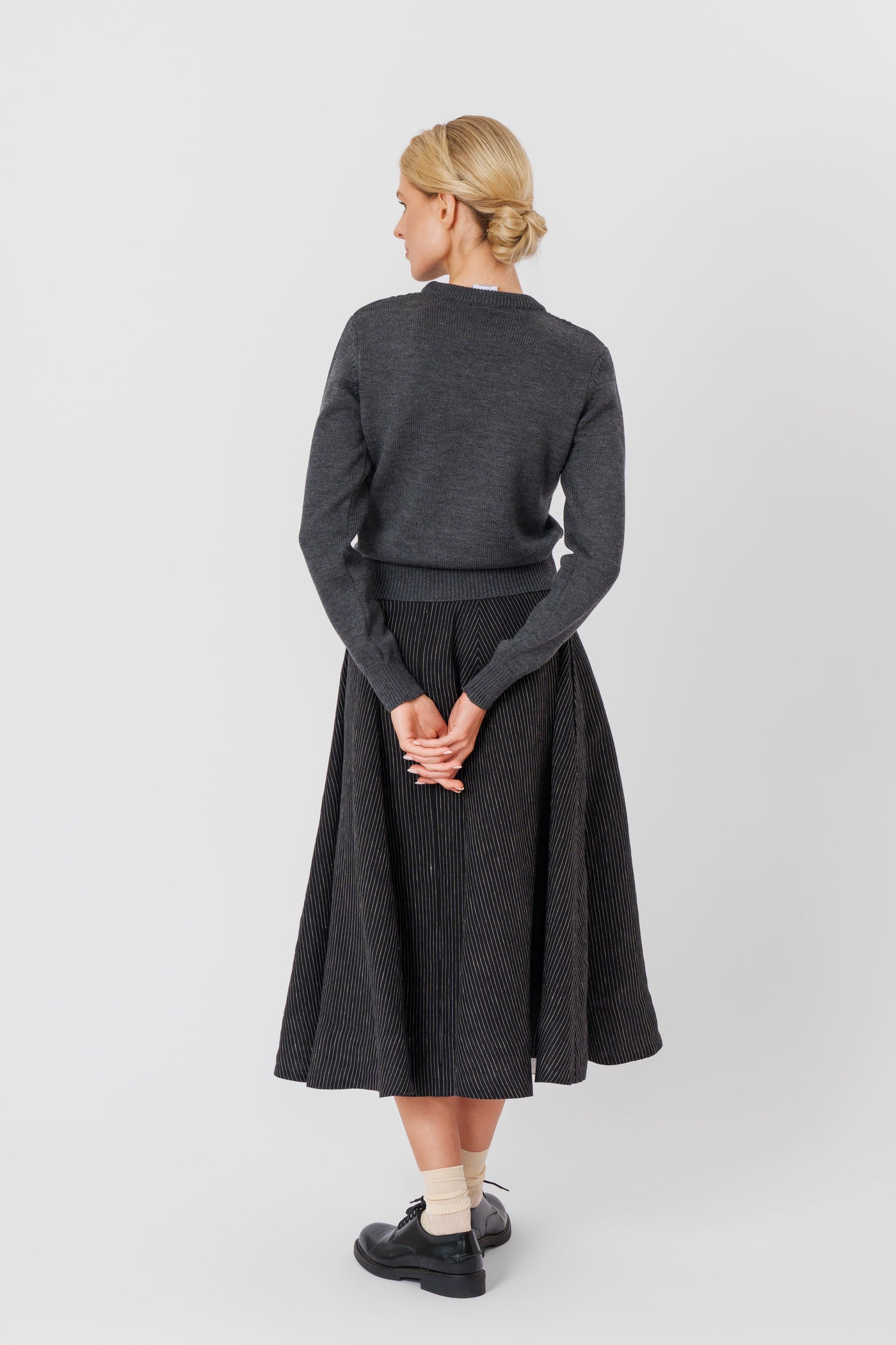 Elaine Pullover, Wool, Charcoal Grey#color_charcoal-grey