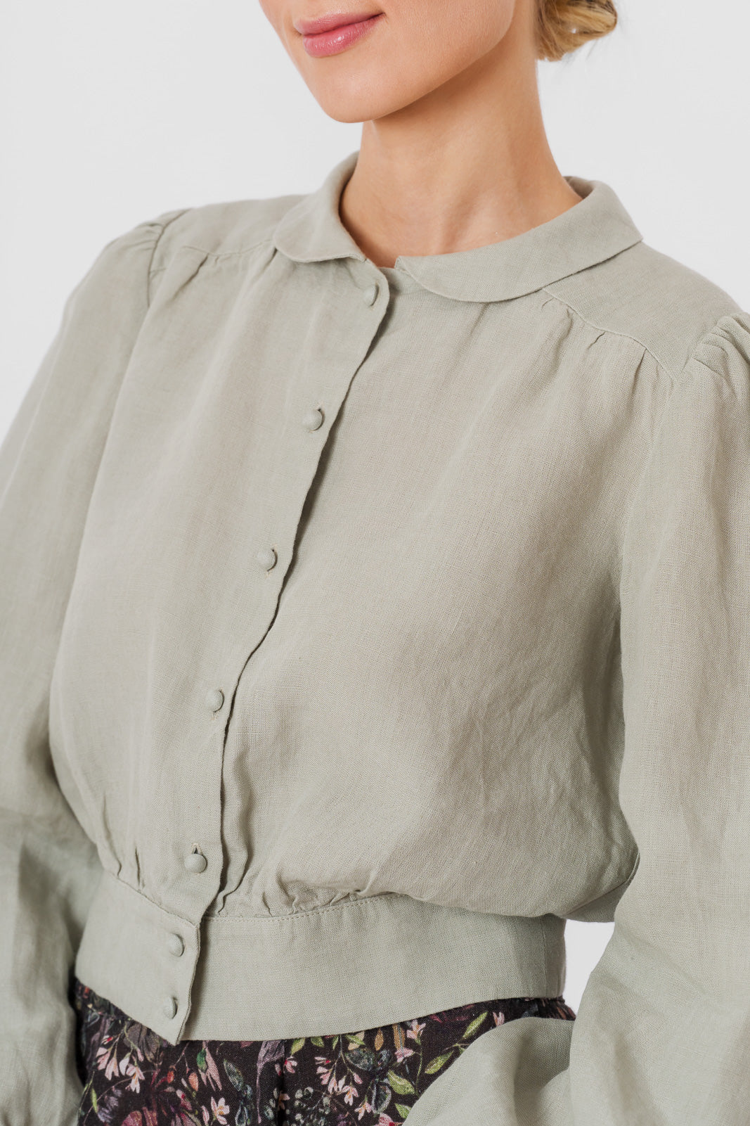 Leonor Shirt, Long Sleeve, Mint#color_mint