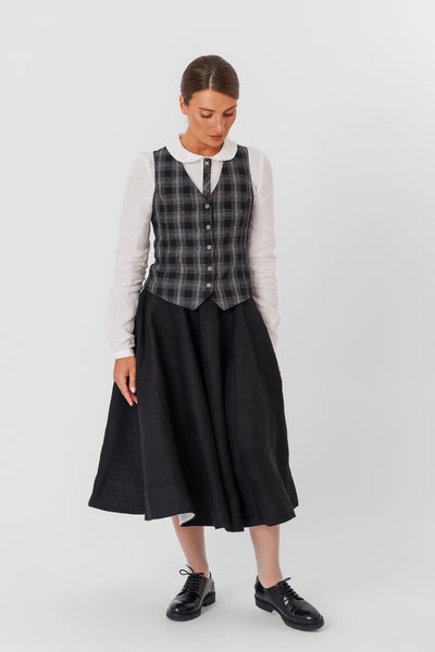 Classic Vest, Black Tartan#color_black-tartan