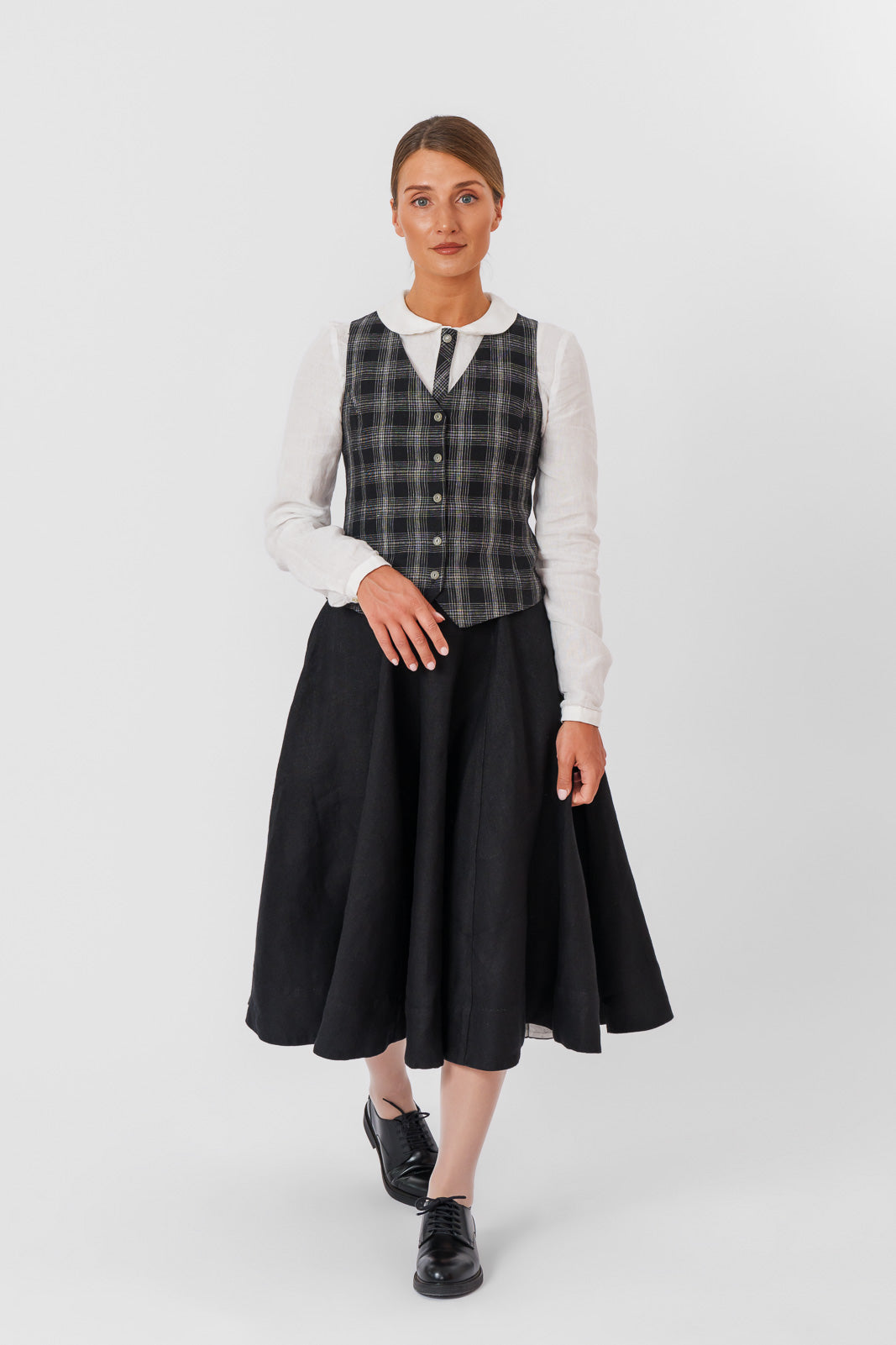 Classic Vest, Black Tartan#color_black-tartan