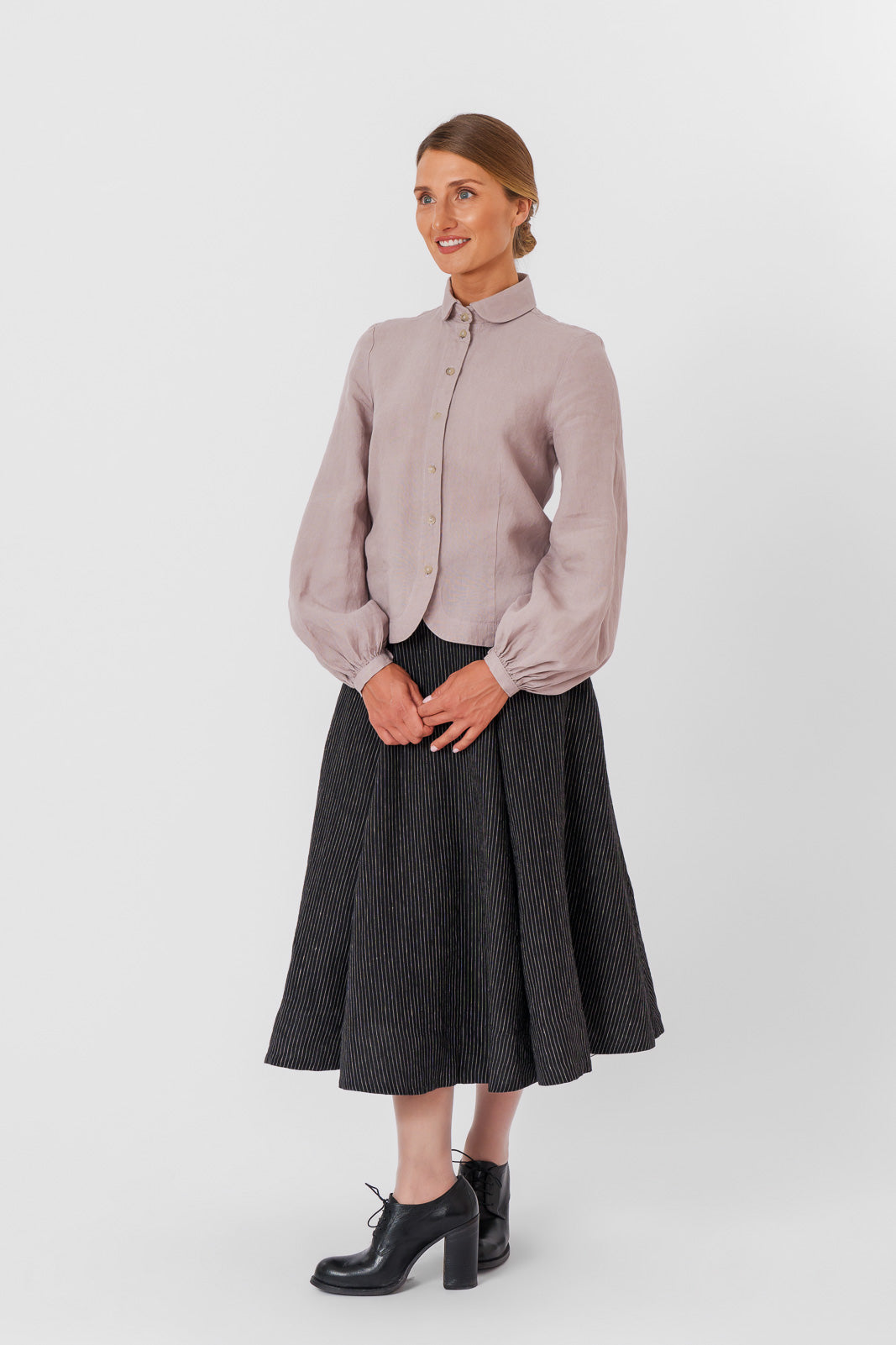 Fitted Sophie Shirt, Long Sleeve, Gentle Lilac