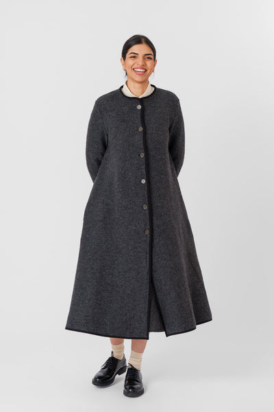 Classic Coat, Wool, Charcoal Grey#color_charcoal-grey