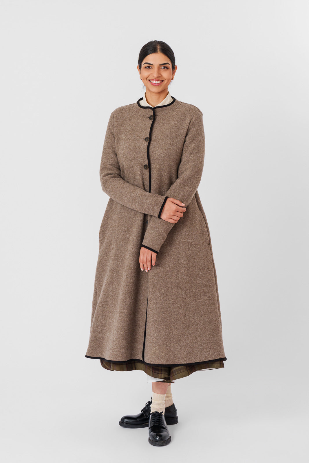 Classic Coat, Wool, Beige Brown#color_beige-brown