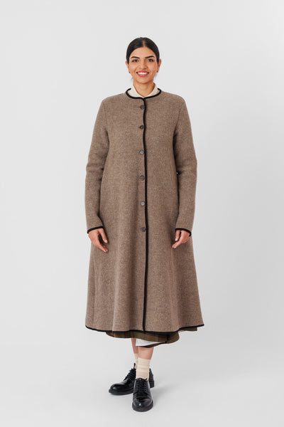 Classic Coat, Wool, Beige Brown#color_beige-brown