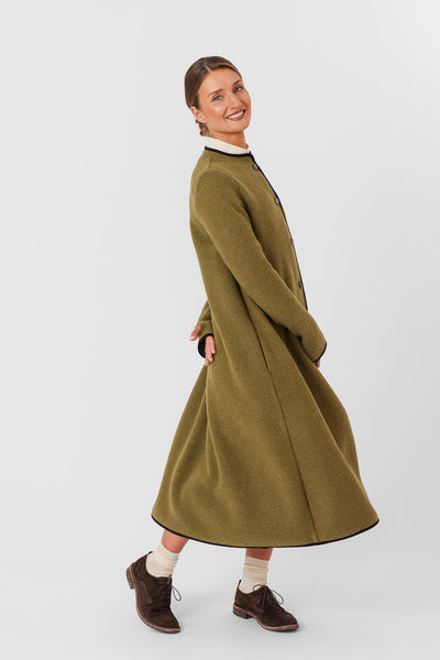 Classic Coat, Wool, Moss Green#color_moss-green