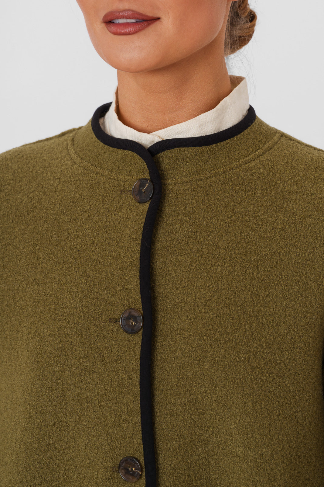 Classic Coat, Wool, Moss Green#color_moss-green