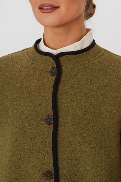 Classic Coat, Wool, Moss Green#color_moss-green