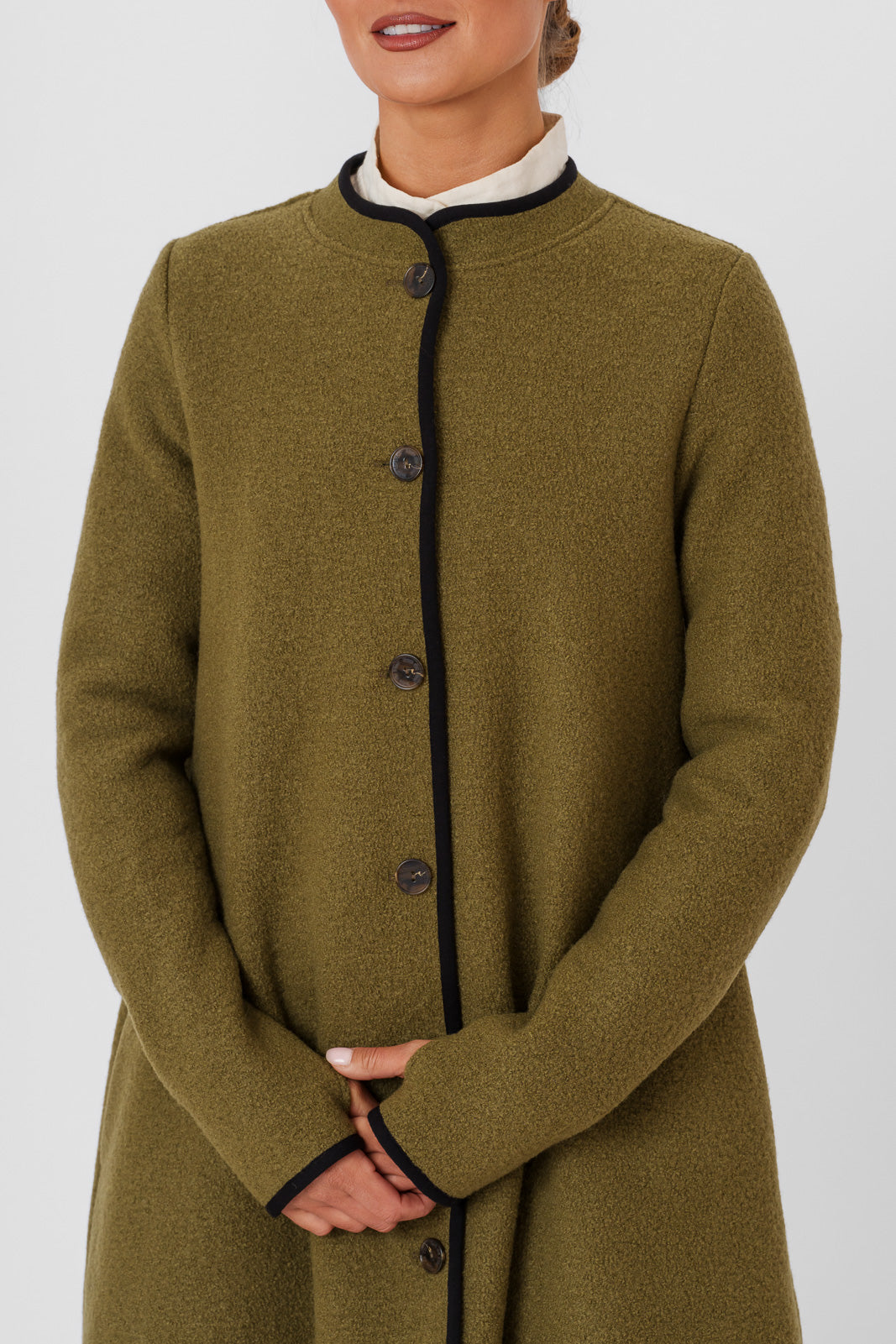 Classic Coat, Wool, Moss Green#color_moss-green