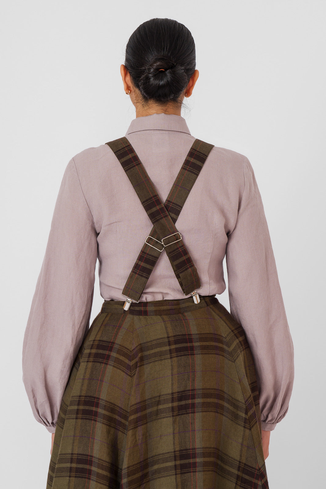 Suspenders, Twill Linen, Oak Tartan#color_oak-tartan