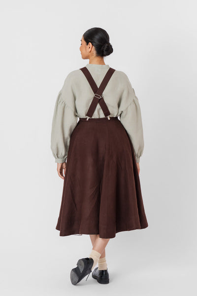 Suspenders, Twill Linen, Espresso Brown#color_espresso-brown