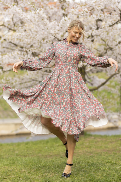 Sophie Dress, Long Sleeve, Ditsy Floral