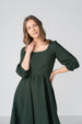 Carmen Dress, 3/4 Sleeve
#color_evergreen