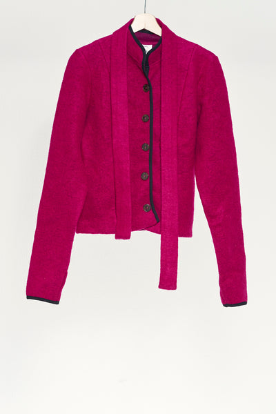 Wool jacket, Fuchsia