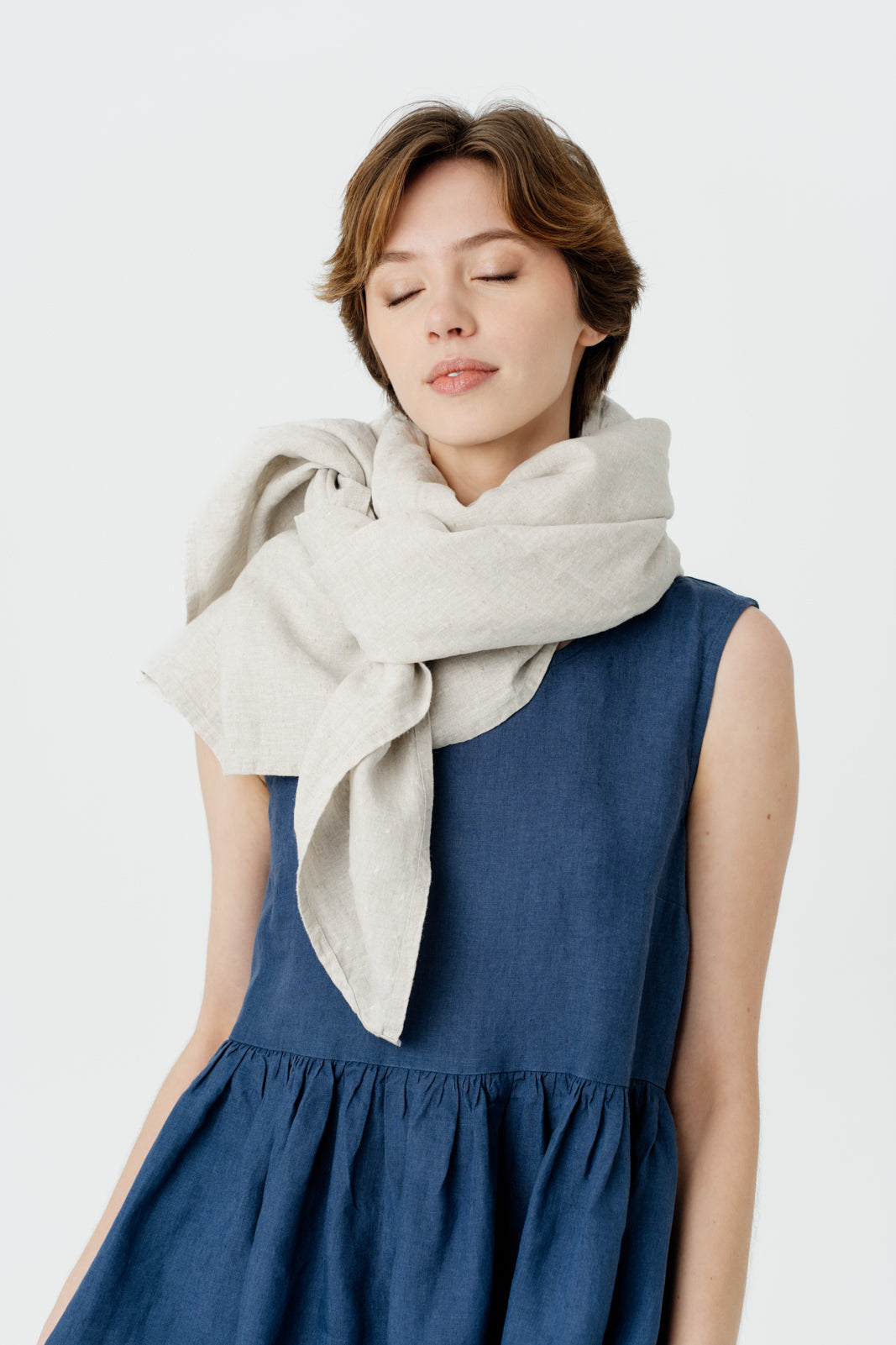 Palisandra Scarf, Natural Linen#color_natural-linen