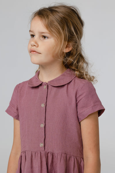 Mini Me Classic Dress, Short Sleeve, Phlox Purple#color_phlox-purple