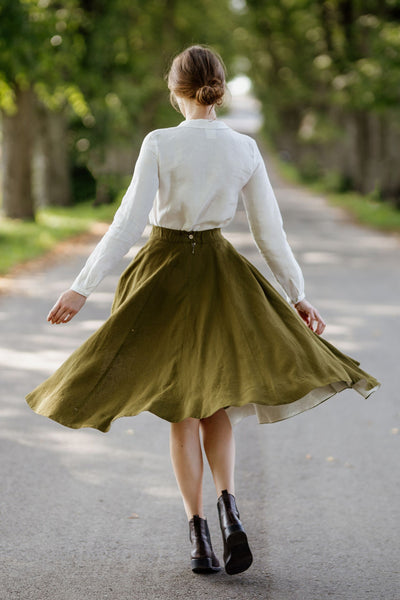 Classic Skirt, Rosemary Green