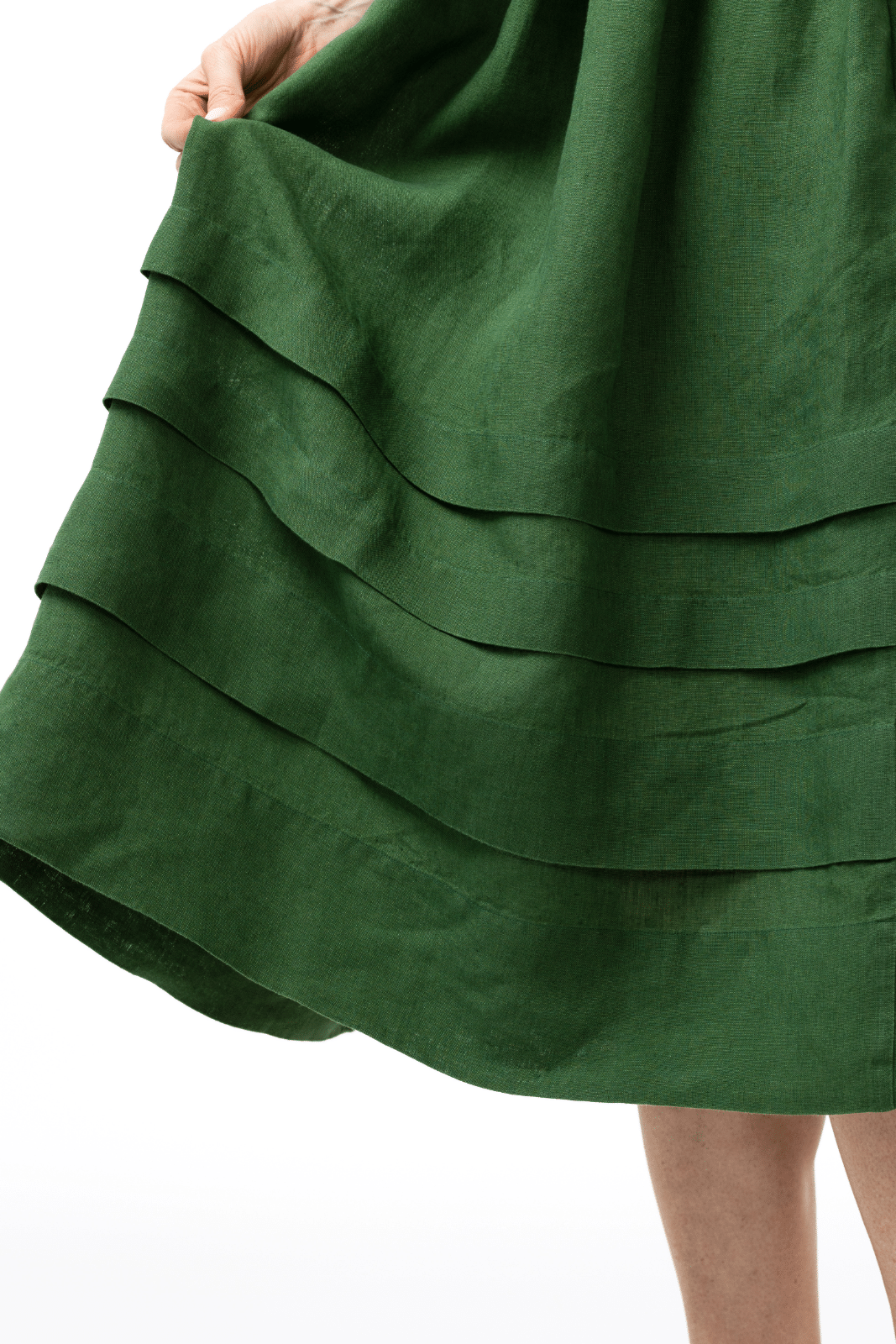 Eyre Dress, Short Sleeve, Emerald Green