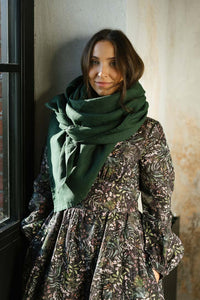 Palisandra – Linen Square Scarf