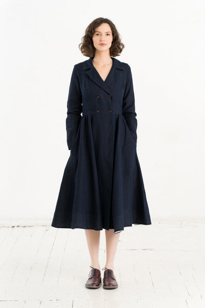 Enola Dress, Long Sleeve, Night Navy
#color_night-navy