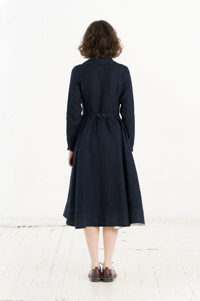 Enola Dress, Long Sleeve, Night Navy
#color_night-navy