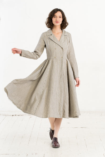 Enola Dress, Long Sleeve, Natural Stripes
#color_natural-stripe