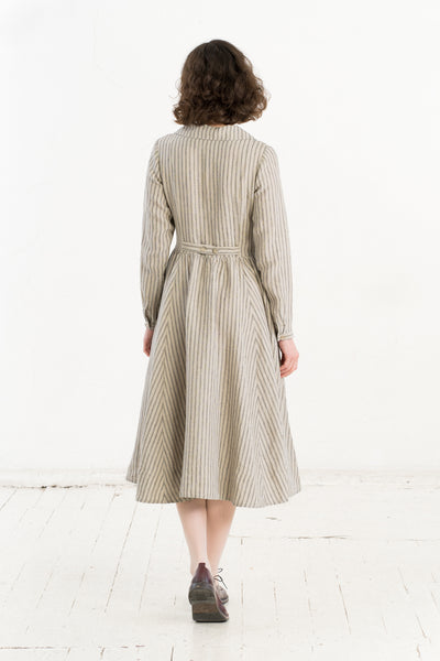 Enola Dress, Long Sleeve, Natural Stripes
#color_natural-stripe