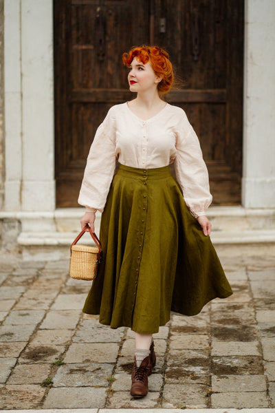 Evelyn Skirt
#color_rosemary-green