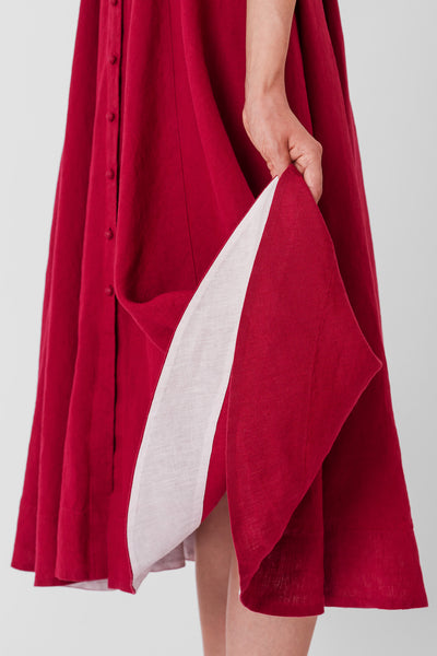 Cordelia Dress, Butterfly Sleeve
#color_marsala-red