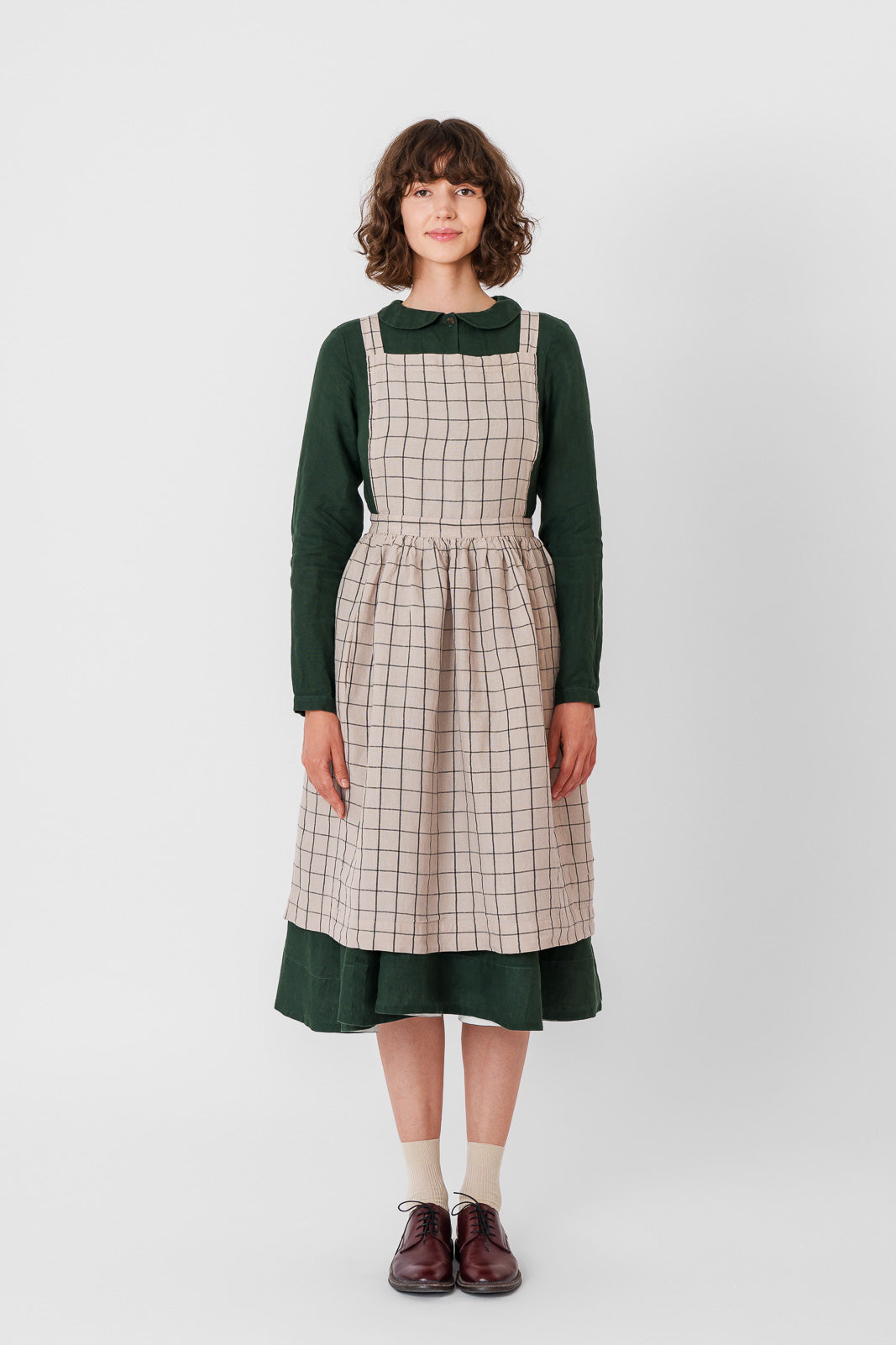 Pinafore Apron,#color_latte-grid