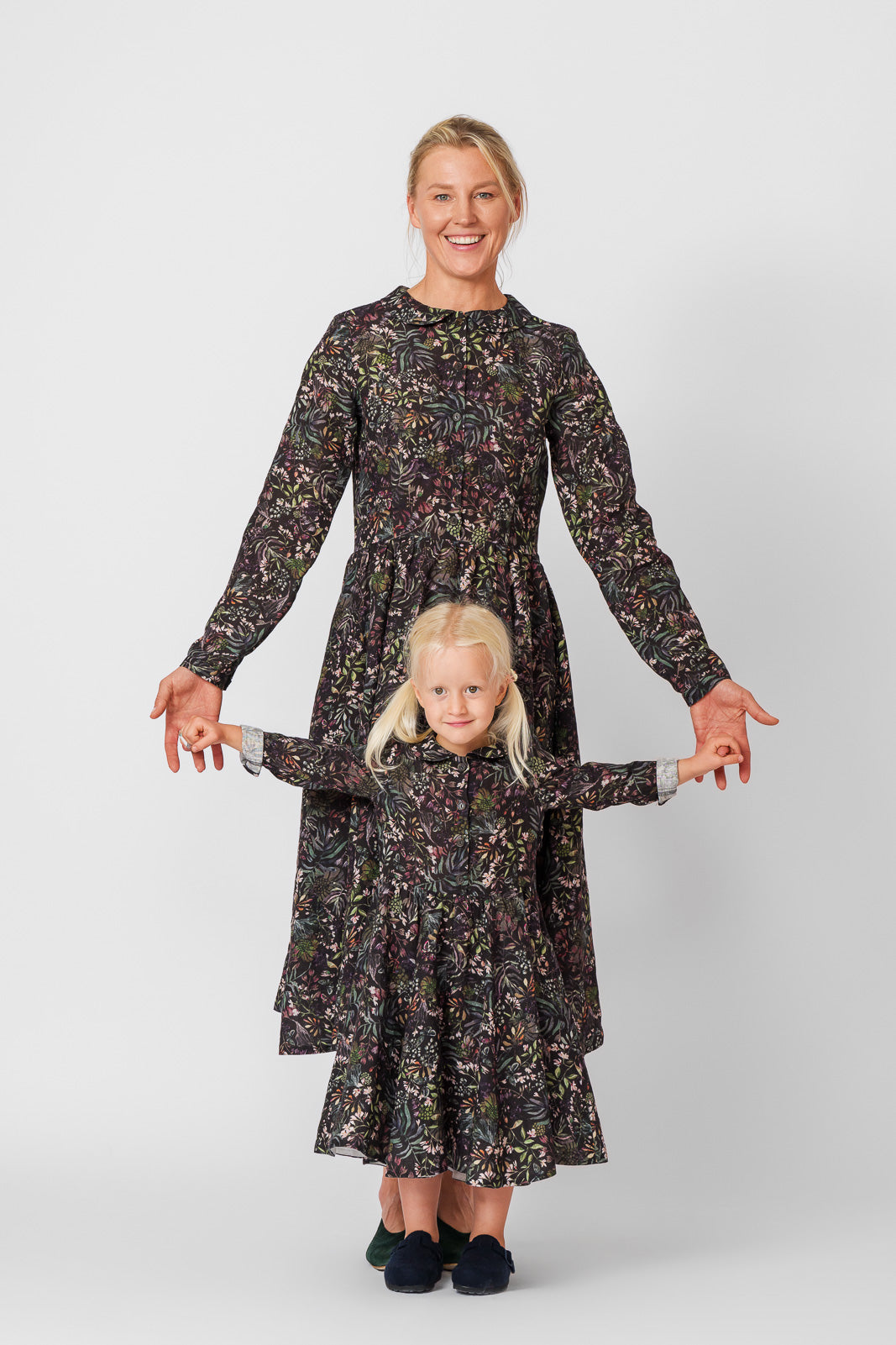 Mini Me Classic Dress, Long Sleeve, Venice Floral#color_venice-floral