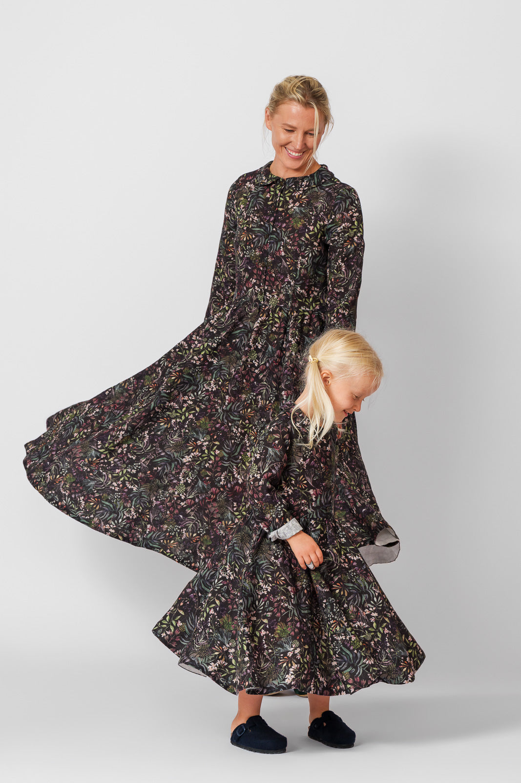 Mini Me Classic Dress, Long Sleeve, Venice Floral#color_venice-floral