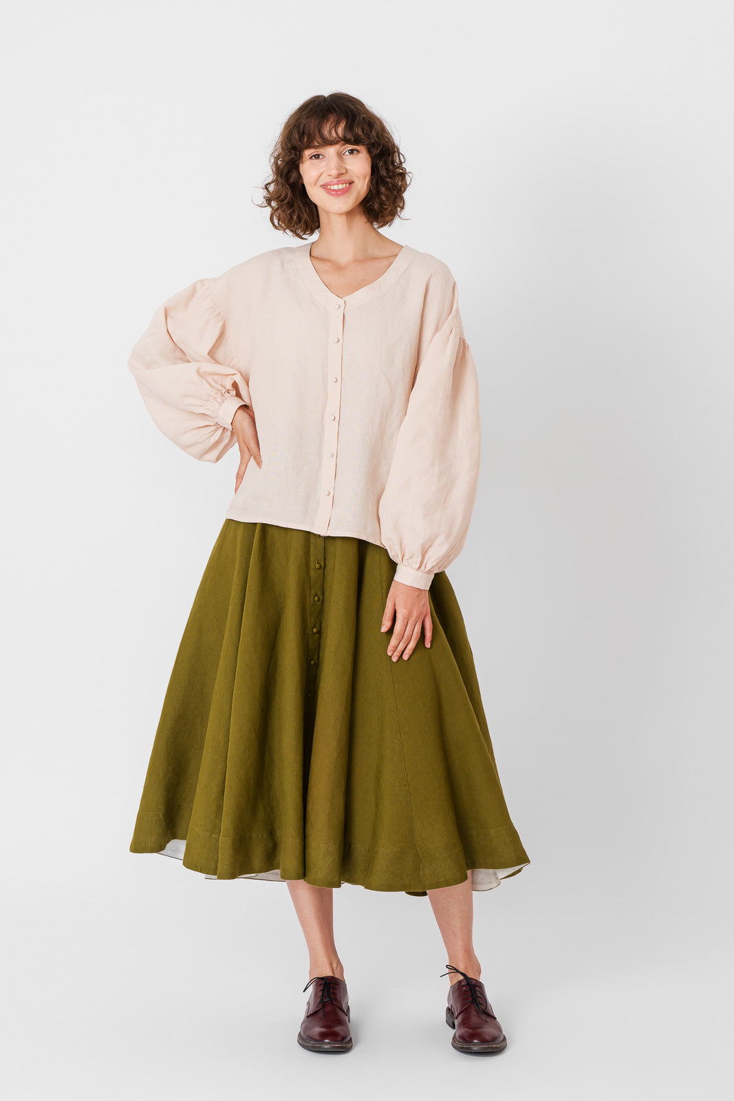 Evelyn Skirt
#color_rosemary-green