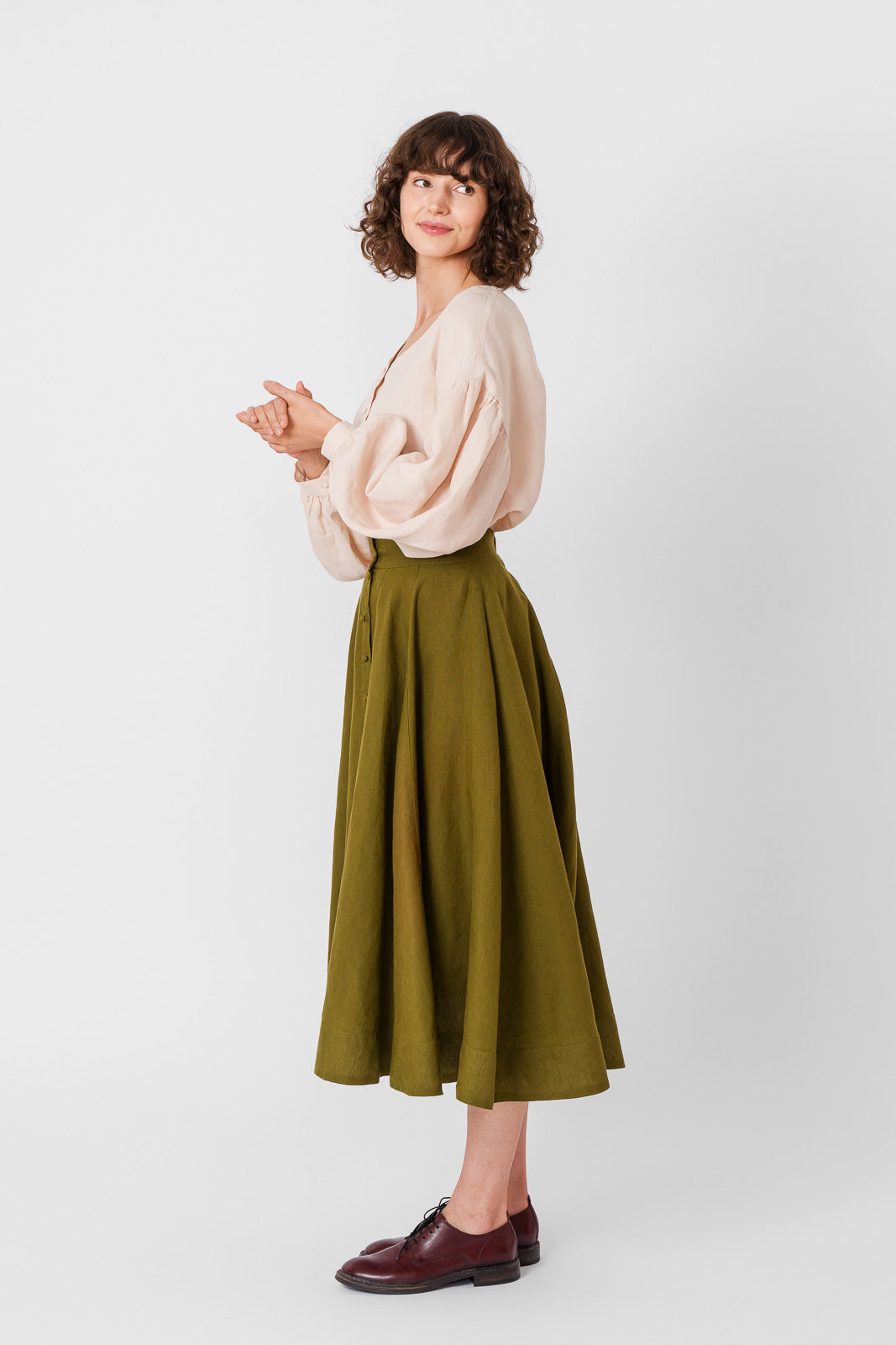 Evelyn Skirt
#color_rosemary-green