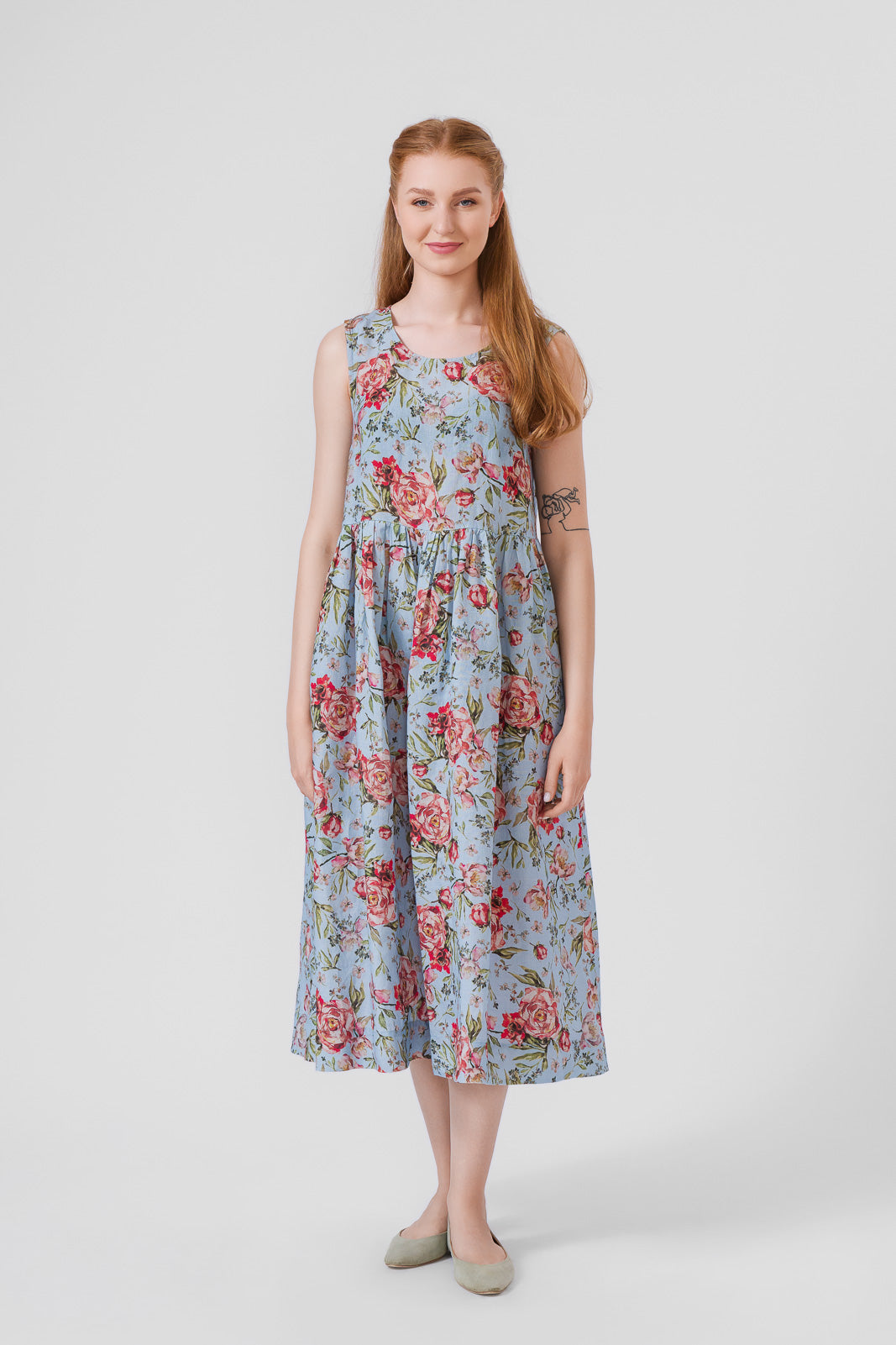 Smock Dress, Sleeveless, Blue Romance#color_blue-romance