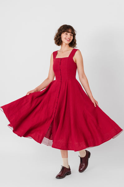 Underhill  Dress, Sleeveless
#color_marsala-red