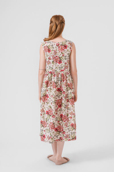 Smock Dress, Sleeveless, Rosy Dream