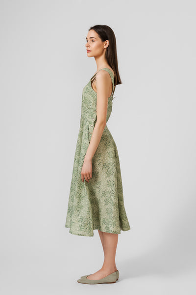 Pinafore Dress, Sleeveless, Forest Fern#color_forest-fern