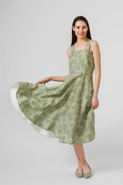 Pinafore Dress, Sleeveless, Forest Fern#color_forest-fern