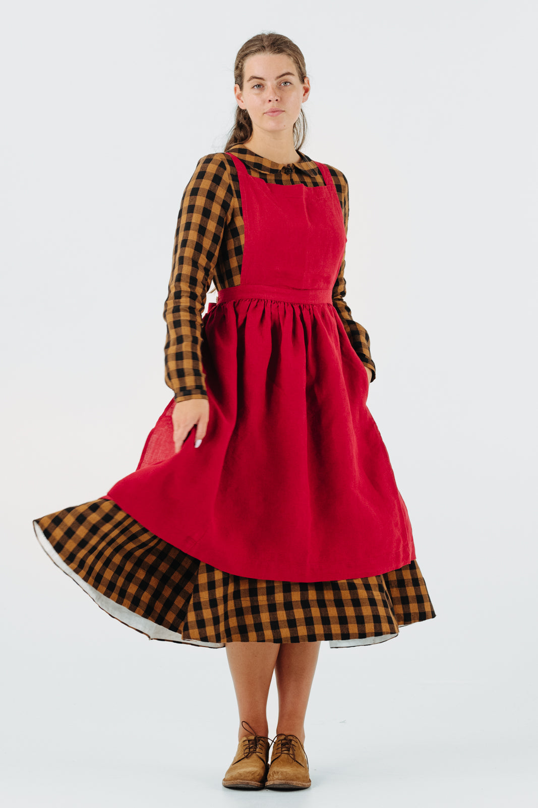 Pinafore Apron#color_red-poppy