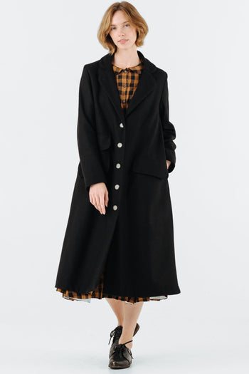 Vintage Inspired Maxi Wool Coat, Women's Wool Coat Women, Warm