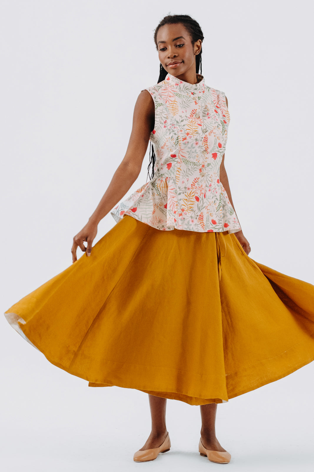 Wrap Skirt, Marigold#color_marigold