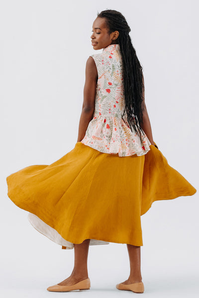 Wrap Skirt, Marigold#color_marigold